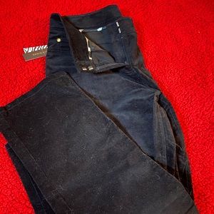 Nicely Tailored Black Opulent Touch Velvet Pants.